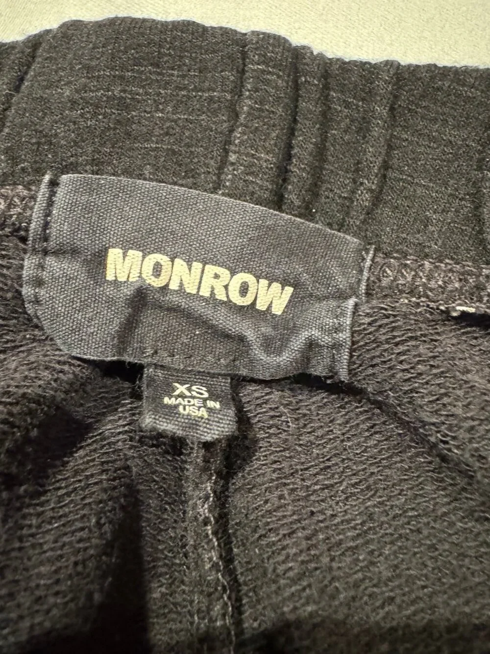 Monrow Classic Supersoft Black Joggers XS - Picture 5 of 7